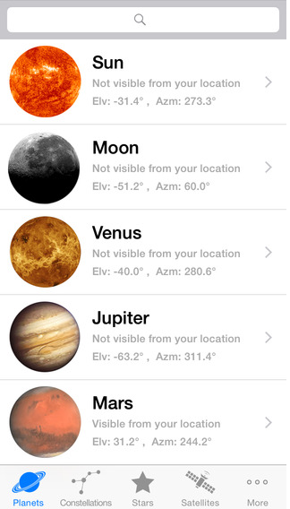 Planet Finder App